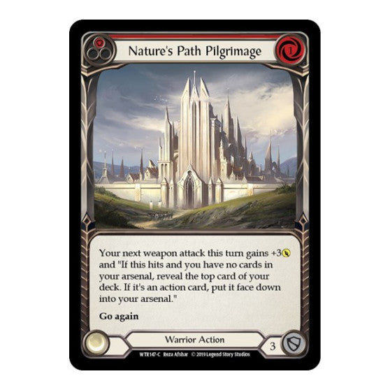 Nature's Path Pilgrimage (Red) (WTR) #WTR147 Common (Unlimited Edition Normal Lightly Played) Welcome to Rathe Flesh and Blood TCG: 2019