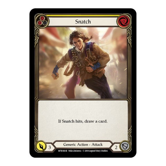 Snatch (Yellow) (WTR) #WTR168 Rare (Unlimited Edition Normal Lightly Played) Welcome to Rathe Flesh and Blood TCG: 2019
