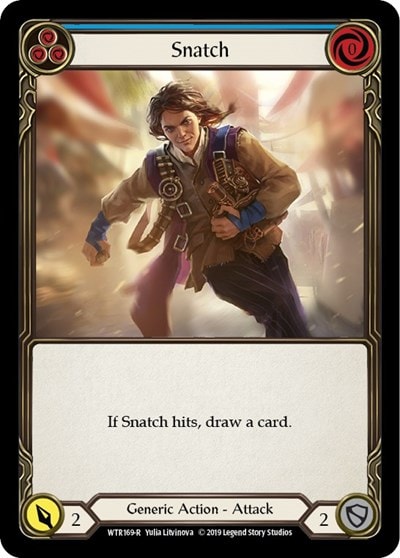 Snatch Blue (WTR) #WTR169 Rare Welcome to Rathe Flesh and Blood TCG: 2019