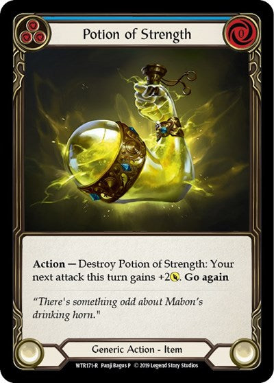 Potion of Strength (WTR) #WTR171 Rare (1st Edition Rainbow Foil Near Mint) Welcome to Rathe Flesh and Blood TCG: 2019