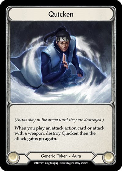 Quicken Rhinar (WTR) #WTR225 // WTR002 Token (Unlimited Edition Normal Lightly Played) Welcome to Rathe Flesh and Blood TCG: 2019
