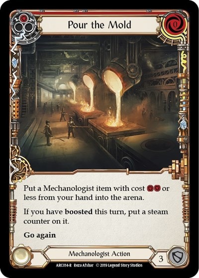 Pour the Mold Red (ARC) #ARC014 Rare (Unlimited Edition Normal Lightly Played) Arcane Rising Flesh and Blood TCG: 2020