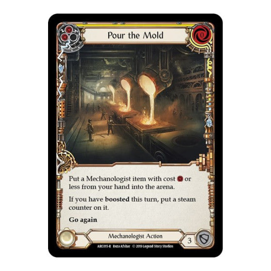 Pour the Mold (Yellow) (ARC) #ARC015 Rare (Unlimited Edition Normal Lightly Played) Arcane Rising Flesh and Blood TCG: 2020
