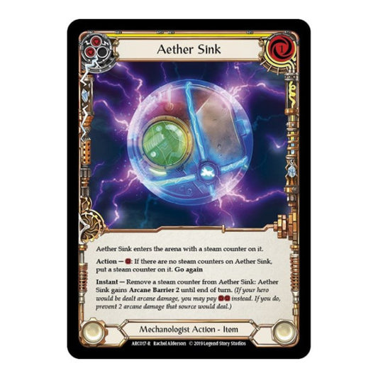 Aether Sink (ARC) #ARC017 Rare Arcane Rising Flesh and Blood TCG: 2020