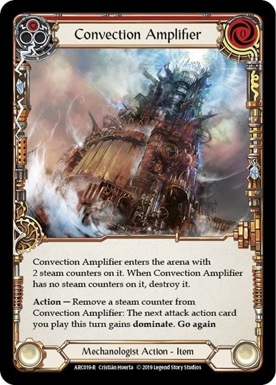 Convection Amplifier (ARC) #ARC019 Rare (Unlimited Edition Normal Lightly Played) Arcane Rising Flesh and Blood TCG: 2020