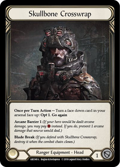 Skullbone Crosswrap (ARC) #ARC041 Legendary (Unlimited Edition Rainbow Foil Near Mint) Arcane Rising Flesh & Blood TCG: 2020