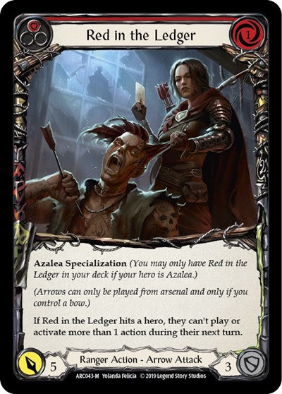 Red in the Ledger (ARC) #ARC043 Majestic (Unlimited Edition Rainbow Foil Near Mint) Arcane Rising Flesh & Blood TCG: 2020