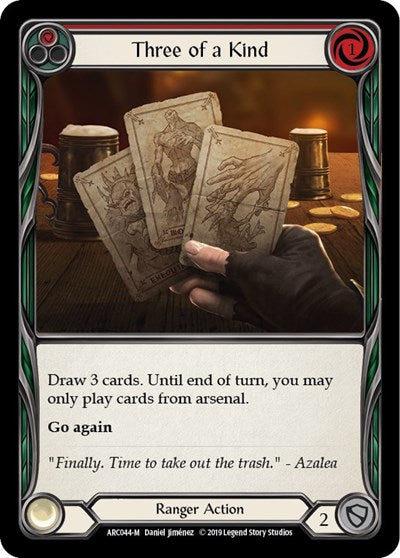 2020 Flesh & Blood TCG: Arcane Rising (ARC) - Three of a Kind (#ARC044, Majestic) (Unlimited Edition Normal, Near Mint)