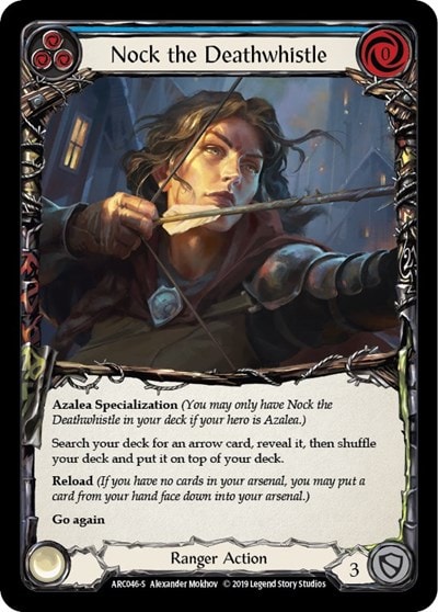Nock the Deathwhistle (ARC) #ARC046 Super Rare Arcane Rising Flesh and Blood TCG: 2020