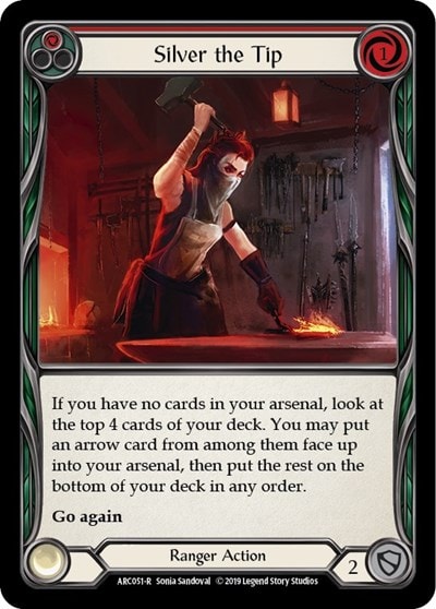 Silver the Tip Red (ARC) #ARC051 Rare Arcane Rising Flesh and Blood TCG: 2020