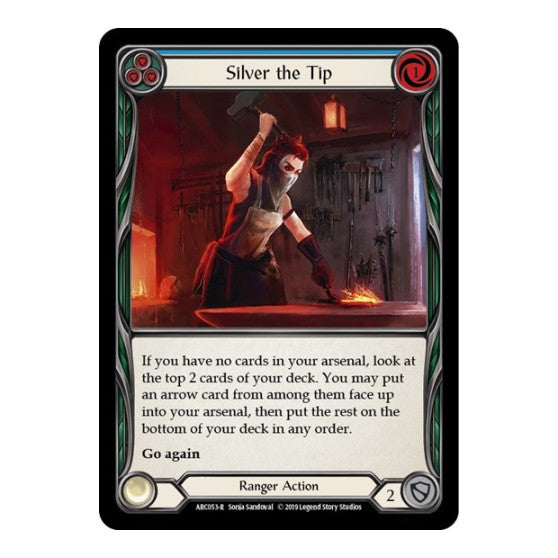 Silver the Tip (Blue) (ARC) #ARC053 Rare (Unlimited Edition Normal Lightly Played) Arcane Rising Flesh and Blood TCG: 2020