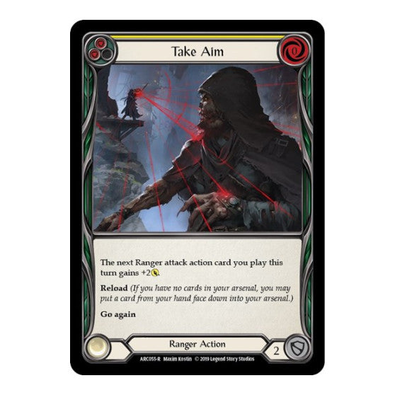 Take Aim (Yellow) (ARC) #ARC055 Rare (Unlimited Edition Normal Lightly Played) Arcane Rising Flesh and Blood TCG: 2020