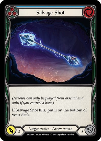 Salvage Shot Blue (ARC) #ARC068 Common (Unlimited Edition Normal Lightly Played) Arcane Rising Flesh and Blood TCG: 2020