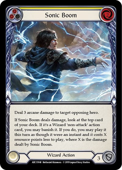 Sonic Boom (ARC) #ARC119 Majestic (Unlimited Edition Normal Near Mint) Arcane Rising Flesh and Blood TCG: 2020