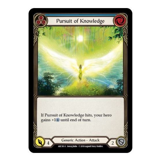 Pursuit of Knowledge (ARC) #ARC161 Super Rare (Unlimited Edition Normal Lightly Played) Arcane Rising Flesh and Blood TCG: 2020