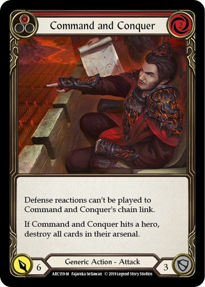 Command and Conquer (ARC) #ARC159 Majestic (1st Edition Normal Near Mint) Arcane Rising Flesh and Blood TCG: 2020