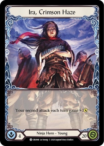 Ira Crimson Haze (CRU) #CRU046 Common (Unlimited Edition Normal Lightly Played) Crucible of War Flesh and Blood TCG: 2020
