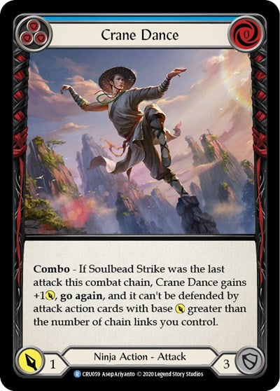 Crane Dance Blue (CRU) #CRU059 Rare (1st Edition Normal Lightly Played) Crucible of War Flesh and Blood TCG: 2020