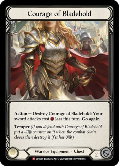 Courage of Bladehold (CRU) #CRU081 Majestic (Unlimited Edition Rainbow Foil Near Mint) Crucible of War Flesh and Blood TCG: 2020