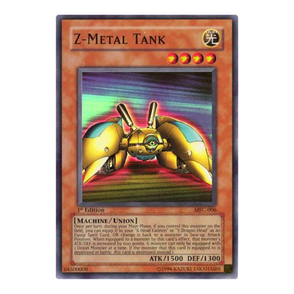Z-Metal Tank (MFC) #MFC-006 Super Rare (Unlimited Damaged) Magician's Force YuGiOh: 2003