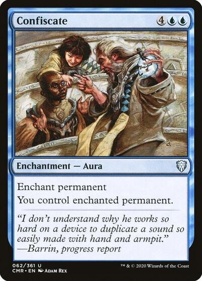 Confiscate (CMR) #62 Uncommon (Lightly Played) Commander Legends Magic: The Gathering: 2020