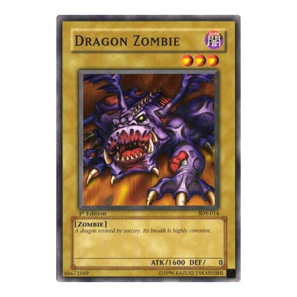 Dragon Zombie (SDY) #SDY-014 Common (Unlimited Heavily Played) Starter Deck: Yugi YuGiOh: 2002