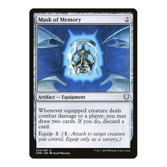 Mask of Memory (CMR) #324 Uncommon (Lightly Played) Commander Legends Magic: The Gathering: 2020