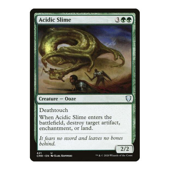 Acidic Slime (CMR) #421 Uncommon (Lightly Played) Commander Legends Magic: The Gathering: 2020
