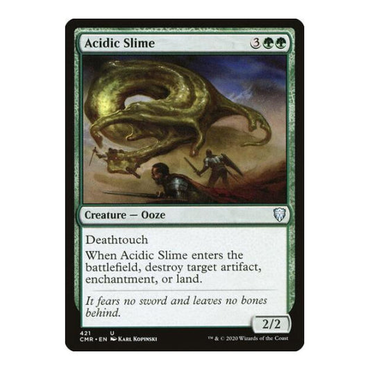 Acidic Slime (CMR) #421 Uncommon (Lightly Played) Commander Legends Magic: The Gathering: 2020