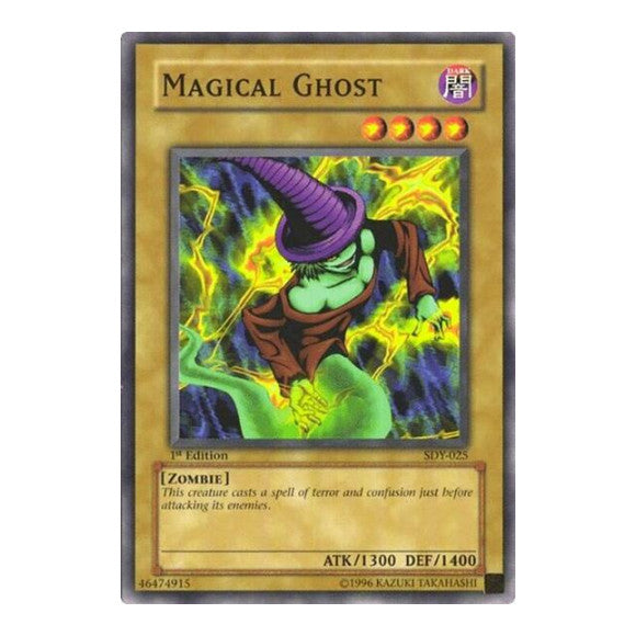 Magical Ghost (SDY) #SDY-025 Common (Unlimited Damaged) Starter Deck: Yugi YuGiOh: 2002