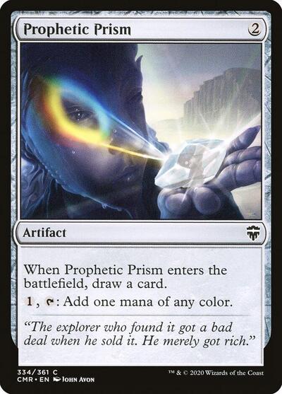 Prophetic Prism (CMR) #334 Common (Foil Lightly Played) Commander Legends Magic: The Gathering: 2020