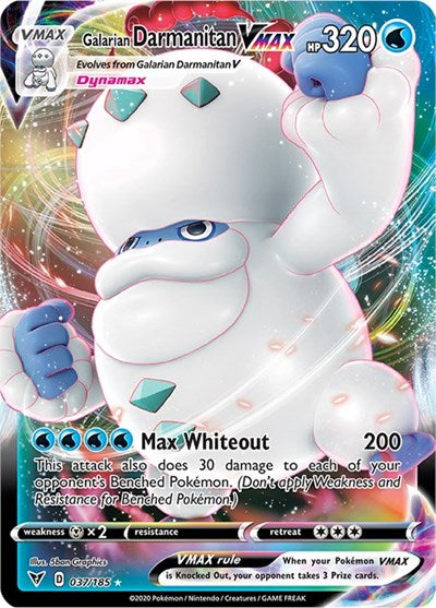 Galarian Darmanitan VMAX (SWSH04) #037/185 Ultra Rare (Holofoil Near Mint) SWSH04: Vivid Voltage Pokemon: 2020