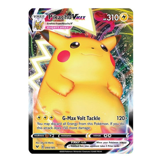 Pikachu VMAX (SWSH04) #044/185 Ultra Rare (Holofoil Near Mint) SWSH04: Vivid Voltage Pokemon: 2020