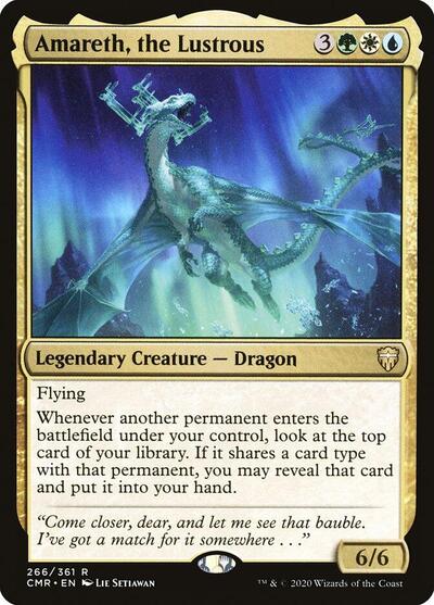 Amareth the Lustrous (CMR) #266 Rare (Lightly Played) Commander Legends Magic: The Gathering: 2020