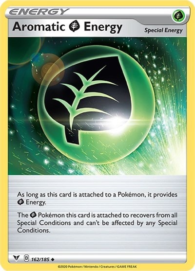 Aromatic Grass Energy (SWSH04) #162/185 Uncommon (Moderately Played) SWSH04: Vivid Voltage Pokemon: 2020