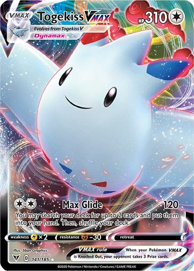 Togekiss VMAX (SWSH04) #141/185 Ultra Rare SWSH04: Vivid Voltage Pokemon: 2020