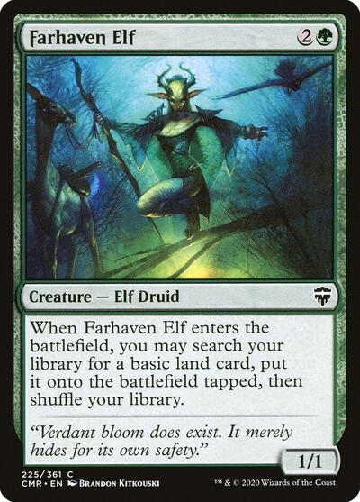 Farhaven Elf (CMR) #225 Common (Lightly Played) Commander Legends Magic: The Gathering: 2020