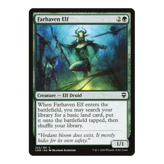 Farhaven Elf (CMR) #225 Common (Lightly Played) Commander Legends Magic: The Gathering: 2020