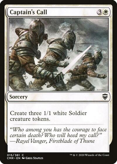 Captains Call (CMR) #15 Common (Lightly Played) Commander Legends Magic: The Gathering: 2020