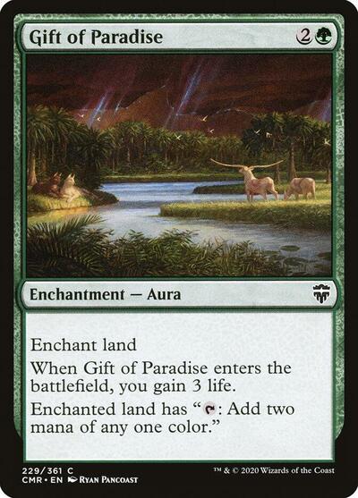 Gift of Paradise (CMR) #229 Common (Lightly Played) Commander Legends Magic: The Gathering: 2020