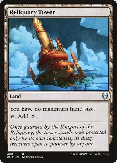 Reliquary Tower (CMR) #488 Uncommon (Near Mint) Commander Legends Magic: The Gathering: 2020