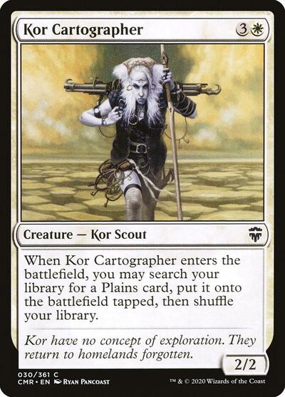 Kor Cartographer 30 (CMR) #30 Common (Lightly Played) Commander Legends Magic: The Gathering: 2020