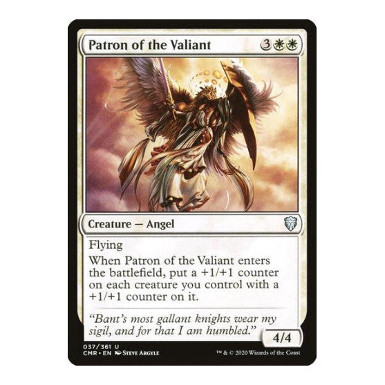 Patron of the Valiant (CMR) #37 Uncommon (Lightly Played) Commander Legends Magic: The Gathering: 2020