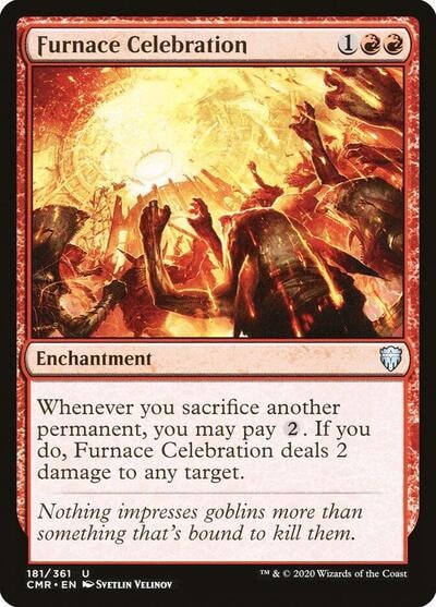 Furnace Celebration (CMR) #181 Uncommon (Lightly Played) Commander Legends Magic: The Gathering: 2020