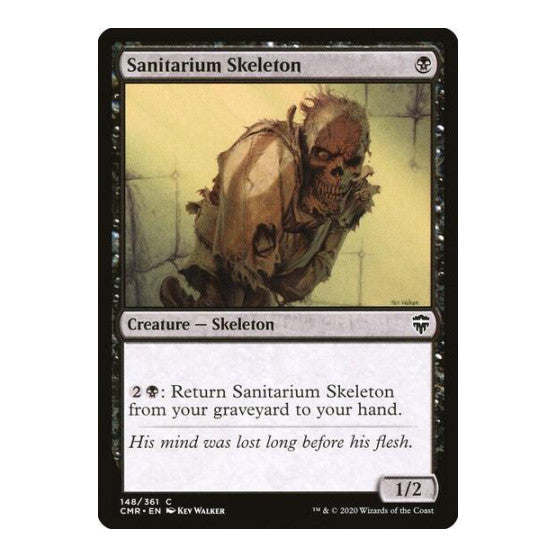 Sanitarium Skeleton (CMR) #148 Common Commander Legends Magic: The Gathering: 2020
