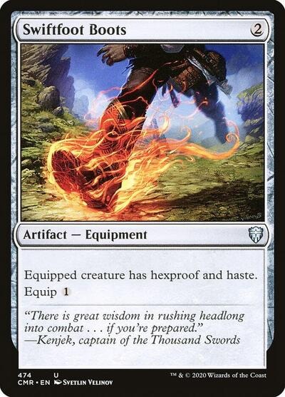 Swiftfoot Boots (CMR) #474 Uncommon (Lightly Played) Commander Legends Magic: The Gathering: 2020
