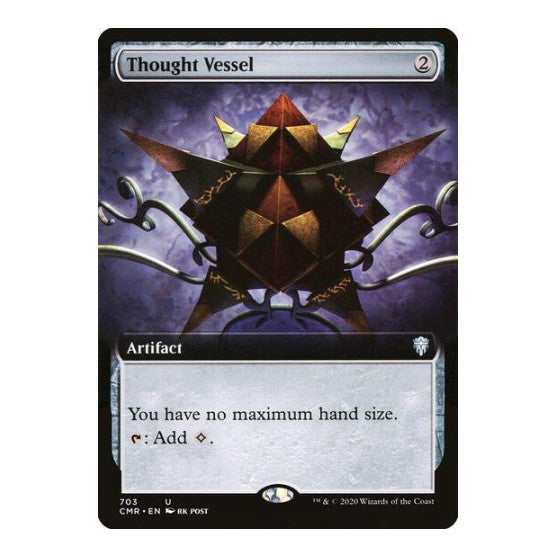 Thought Vessel Extended Art (CMR) #703 Uncommon (Foil Near Mint) Commander Legends Magic: The Gathering: 2020