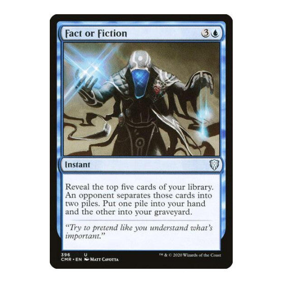 Fact or Fiction (CMR) #396 Uncommon (Lightly Played) Commander Legends Magic: The Gathering: 2020