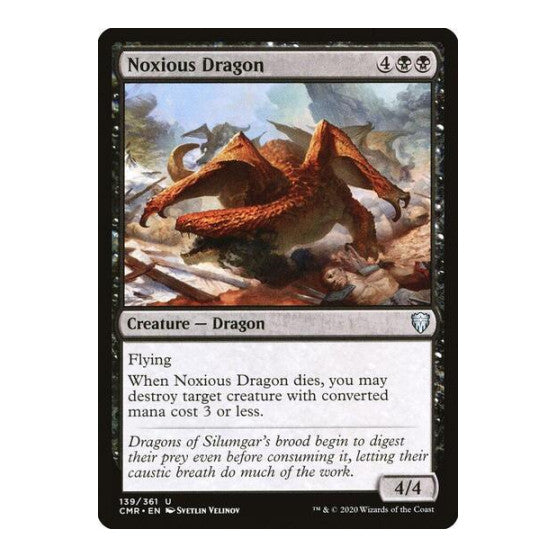 Noxious Dragon (CMR) #139 Uncommon (Lightly Played) Commander Legends Magic: The Gathering: 2020