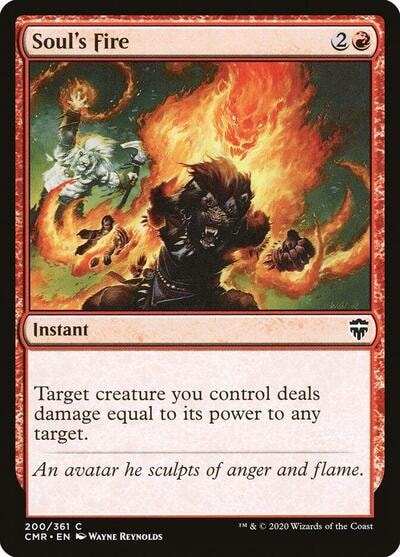 Souls Fire (CMR) #200 Common (Lightly Played) Commander Legends Magic: The Gathering: 2020